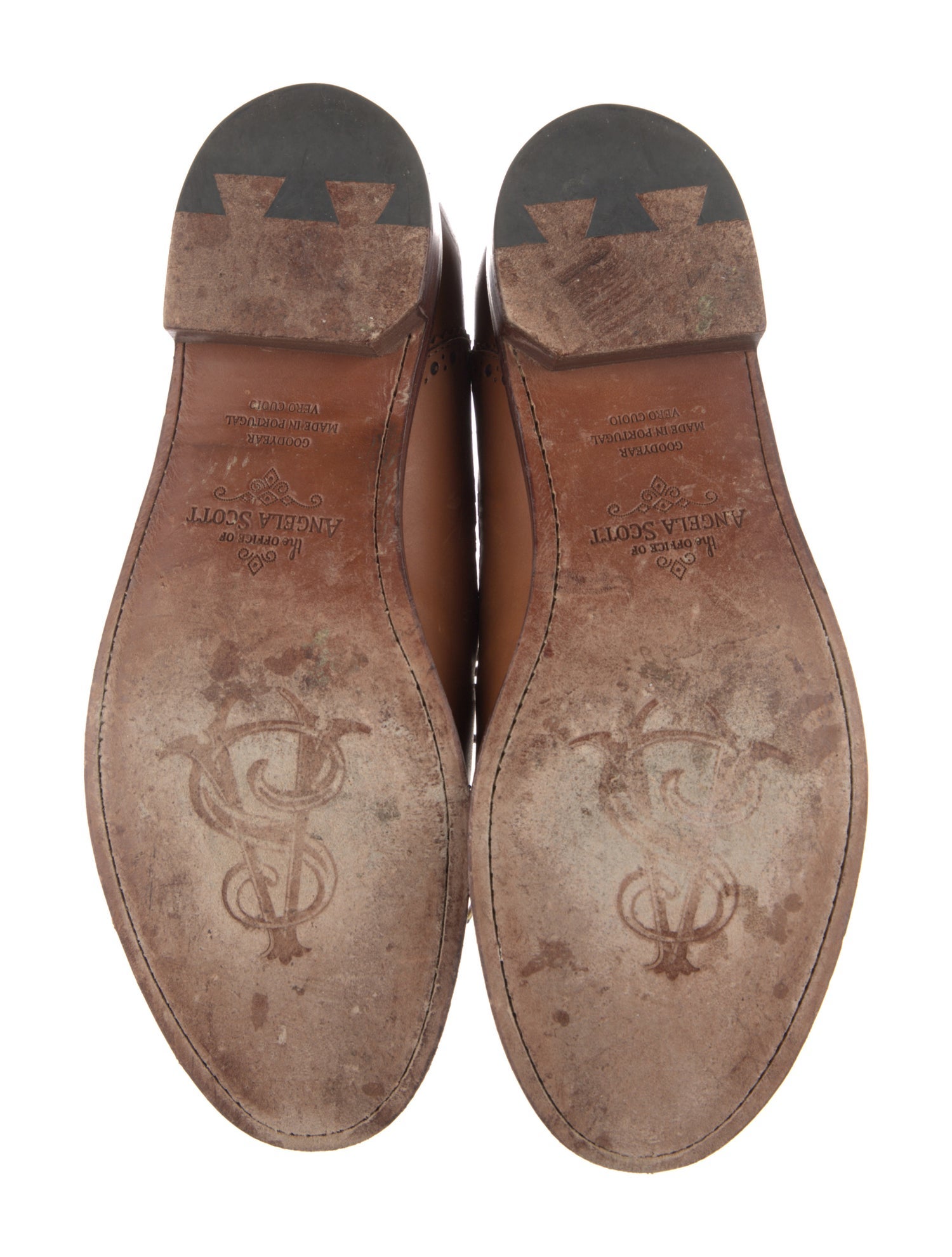 The Office of Angela Scott Leather Oxfords